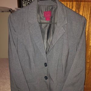 Professional Gray Blazer w/ Buttons